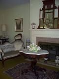 English mirror on mantel $165.00, love seat $200.00
