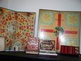 Around the World with Nelly Bly and India game boards, pieces, and original boxes