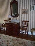 pair of chairs $60.00, wash stand $250.00, mirror $100.00