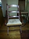 Vintage cloth folding chair  $20