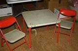 CHILD'S FOLDING TABLE SET