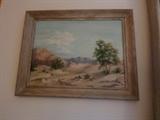 Vintage Original Desert Painting