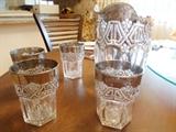Antique Pitcher & Glasses (Circa 1890)