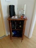 Small Bar with Tile Top-has matching side table