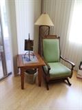 End Table Matches Bar, Eastlake Rocker Cicra 1920