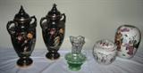 Large Royal Worcester Vase & pair of early Chines pieces with Emperor seal portion