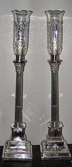 30" Silverplate Lamps