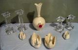 Watrerford Marquis Cndlesticks & Lenox piees