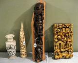 African & Oriental Carving plus Ivory Horn
