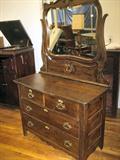 Oak Mirrored Dresser late 1800's