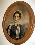 Vintage Frame & Oil Portrait