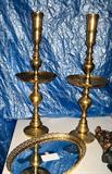Large Brass Candlesticks