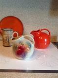 MANY PITCHERS AND POTTERY FROM THE GREAT US of A!
