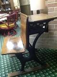 VINTAGE SCHOOL DESK. MAKES A NICE STATEMENT PIECE FOR YOUR FOYER