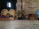 SEA GRASS HAND WOVEN BASKETS, SPLIT OAK HAND MADE BASKETS,GREAT OL' LANTURNS AND A COUPLE CAST IRON PIGGY BANKS TO HELP YOU SAVE SOME MONEY !!