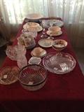 serving ware - crystal, porcelain, 