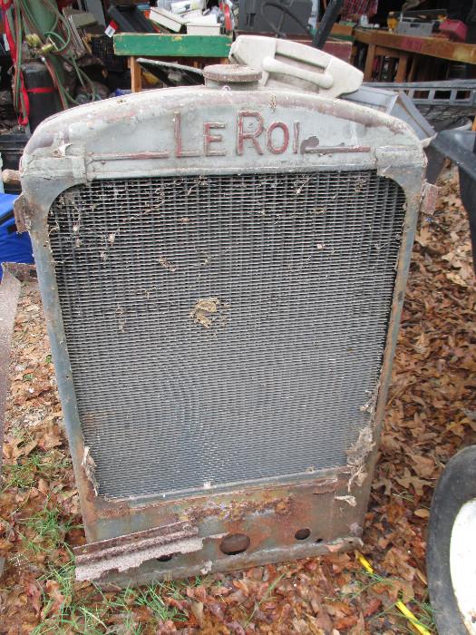 Old Brass LeRoi radiator 