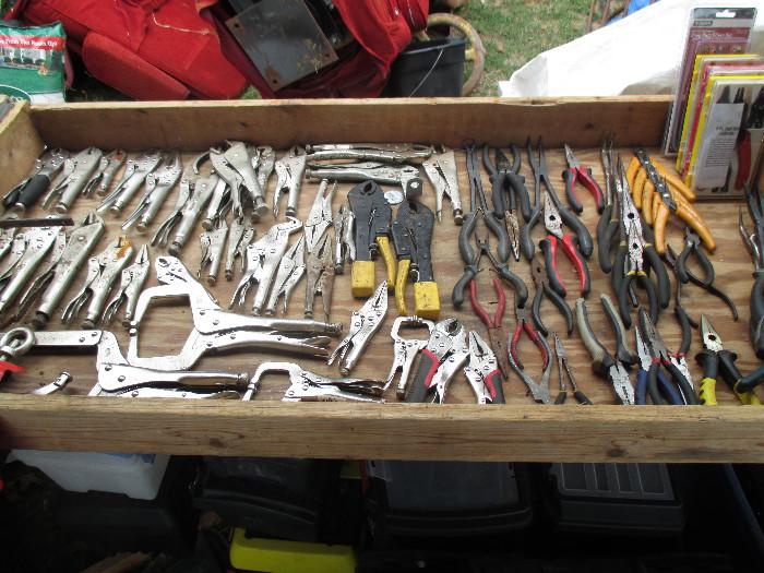 and more tools, pliers etc
