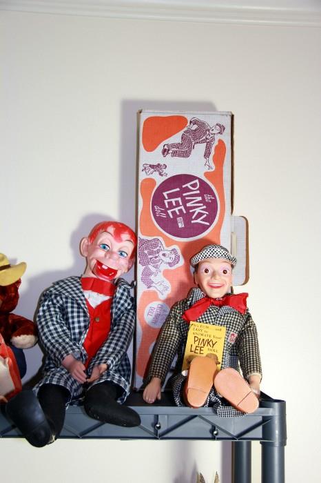 Pinky Lee & Charlie McCarthy Dolls