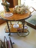 magnificent Burl tea cart