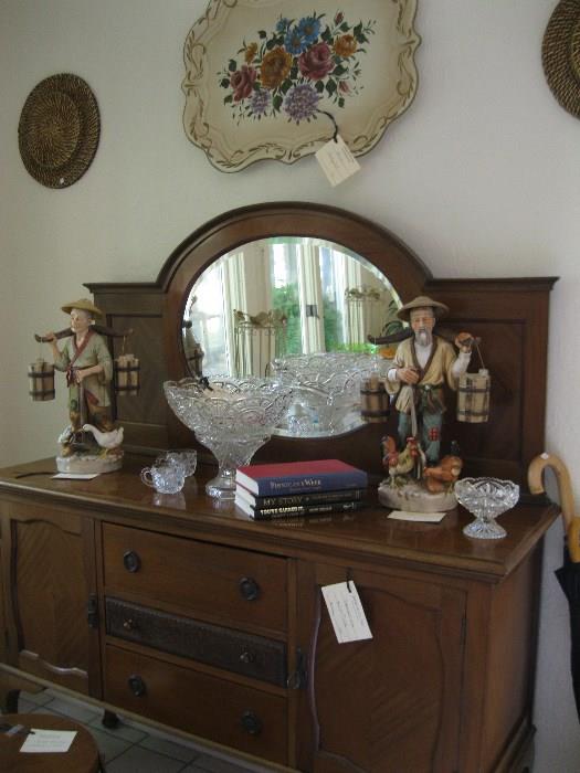 Sideboard with mirror (note Inlay)