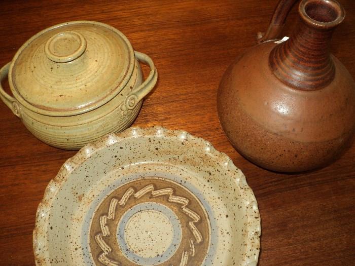 Some of the pottery pieces featured in the sale!