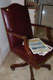 Hickory Chair leather desk chair
