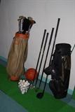 Vintage golf clubs