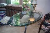 Nice glass topped coffee table