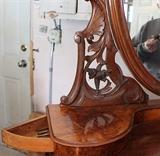 Danish 1850's Butler's Desk Secret Side Drawers