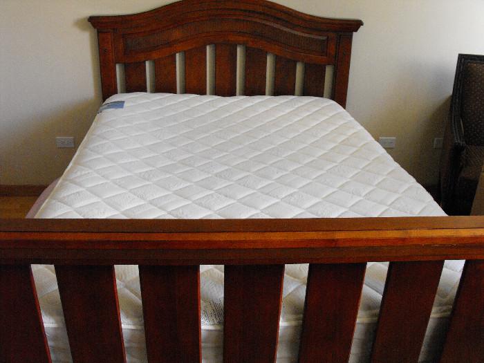 This Great Full Size Bed comes with Carolina Cherry Wood Headboard and Footboards