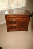 Antique Marble Wash Stand with original hardware