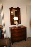Henrodon Mirror and 3 drawer dresser