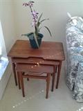 Teakwood nesting tables