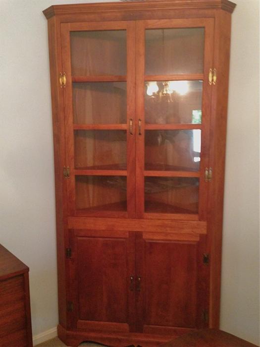 Cherry Corner Cupboard