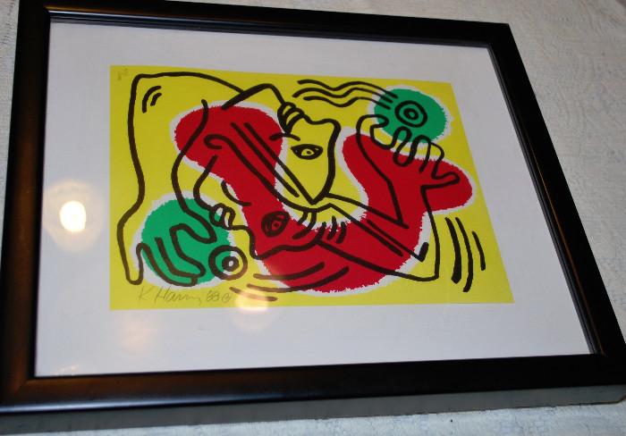 Keith Harring Numbered Print