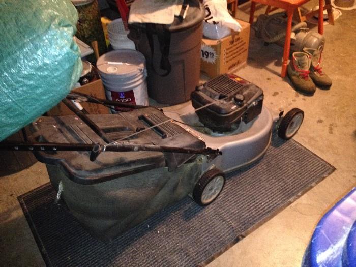 lawn mower and other supplies