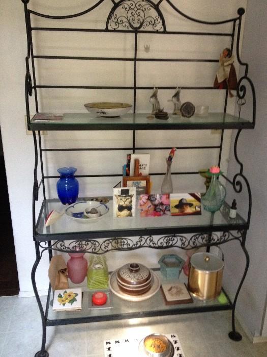 bakers rack and other collectibles