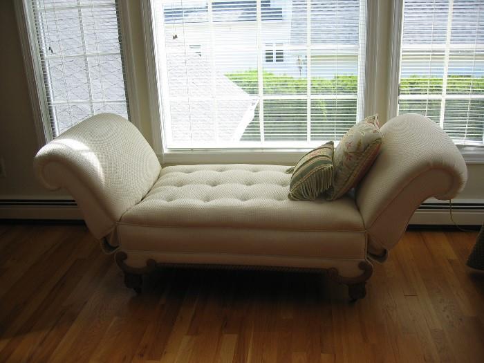 antique fainting couch, redone