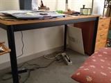 Wood and metal desk/table