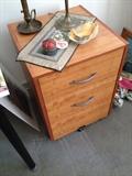 Bamboo file cabinet