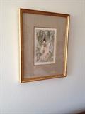Framed original artwork