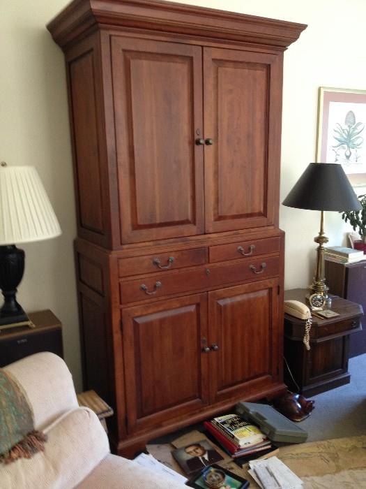Wood TV hutch/Armoire