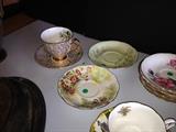 Assorted teacups