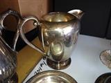 Silverplate water pitcher