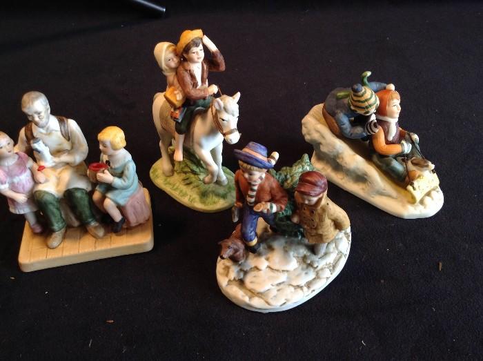 Norman Rockwell ceramic figurines