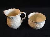 Belleek Sugar and Creamer