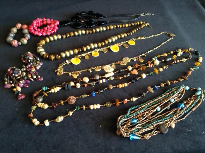 Assorted beaded jewelry