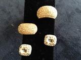 Swarovski clip earrings