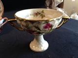 double handle pedestal cup